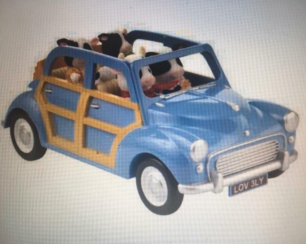 sylvanian families blue car